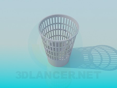 3D Modell Abfallkorb - Vorschau