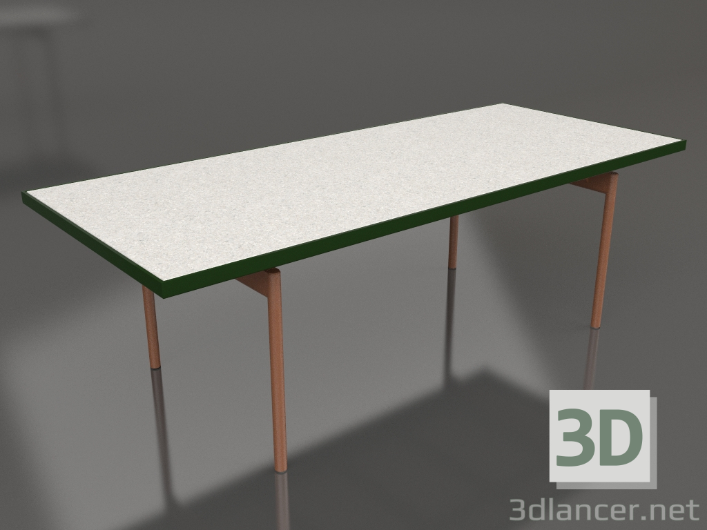 modèle 3D Table à manger (Vert bouteille, DEKTON Sirocco) - preview