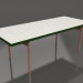 3d model Dining table (Bottle green, DEKTON Sirocco) - preview