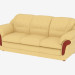 3d model Leather sofa triple (dx3) - preview