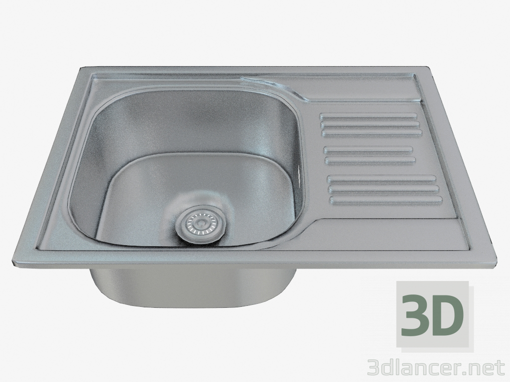 modello 3D lavello in acciaio Cucina Xylo (ZEX-011A 88 164) - anteprima