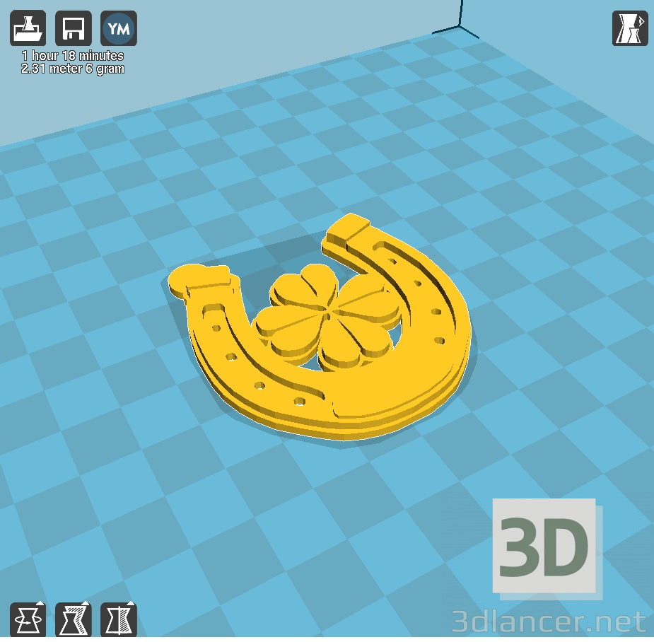 3D modeli Podkova - önizleme