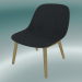 Modelo 3d Cadeira com base de madeira Fiber (Remix 183, Oak) - preview