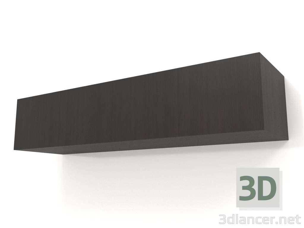 3d model Hanging shelf ST 06 (2 doors, 1200x315x250, wood brown dark) - preview