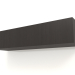 modello 3D Mensola pensile ST 06 (2 ante, 1200x315x250, legno marrone scuro) - anteprima