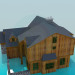 3D modeli Ahşap ev - önizleme