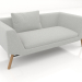3D Modell 2-Sitzer-Sofa (Holzbeine) - Vorschau