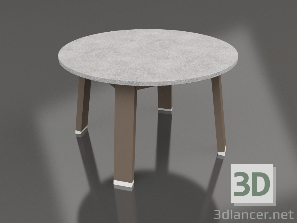 modèle 3D Table d'appoint ronde (Bronze, DEKTON) - preview