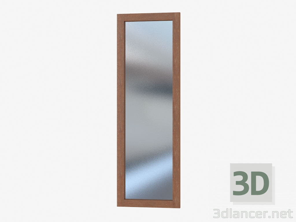 3D modeli Ahşap bir çerçeve içinde Ayna - önizleme