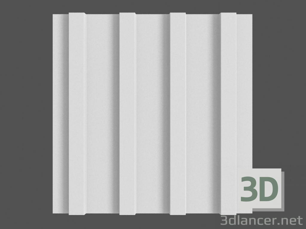 modello 3D Pannello 3D Paraline S - anteprima