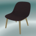 Modelo 3d Cadeira com base de madeira Fiber (Remix 373, Oak) - preview