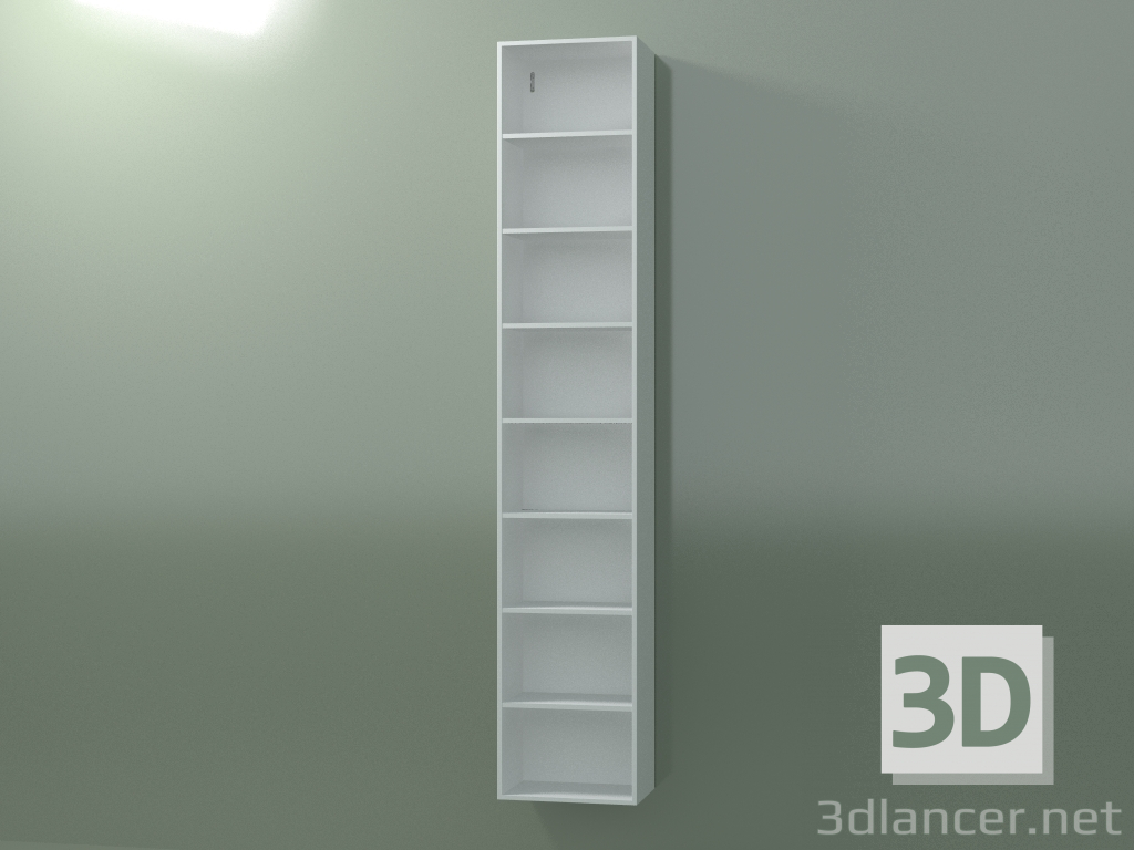 3d model Wall tall cabinet (8DUBFC01, Glacier White C01, L 36, P 24, H 192 cm) - preview
