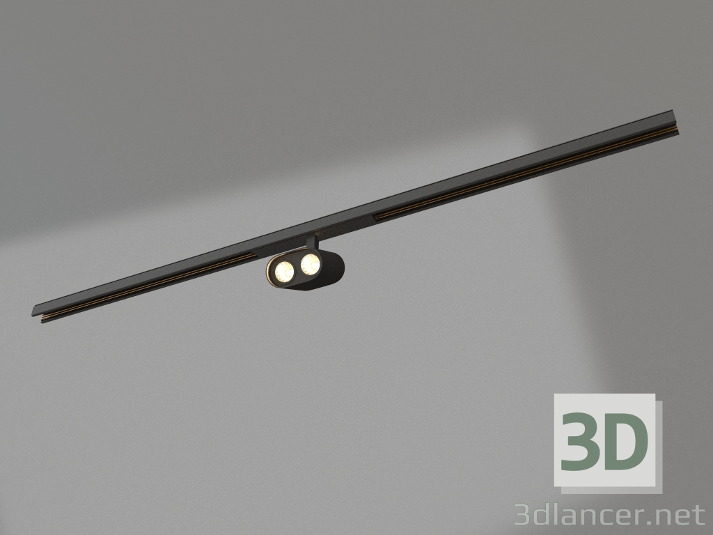 modello 3D Lampada MAG-ORIENT-BLUM-12W Day4000 (BK, 40 gradi, 48V) - anteprima