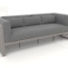 3d model 3-seater sofa (Quartz gray) - preview