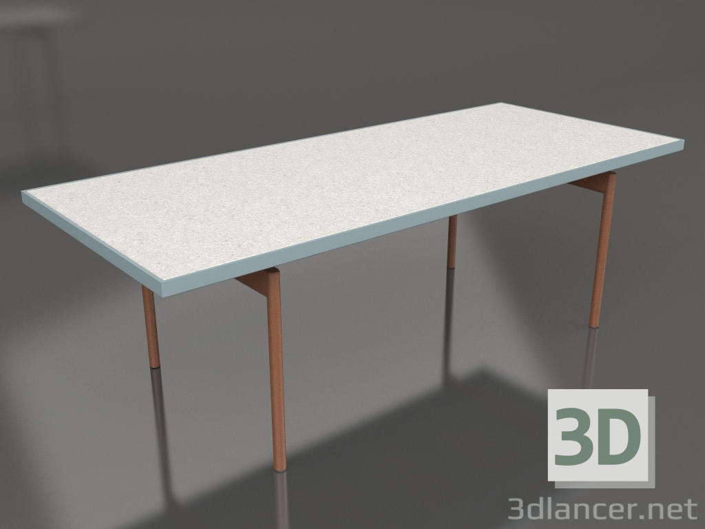 modello 3D Tavolo da pranzo (Grigio blu, DEKTON Sirocco) - anteprima