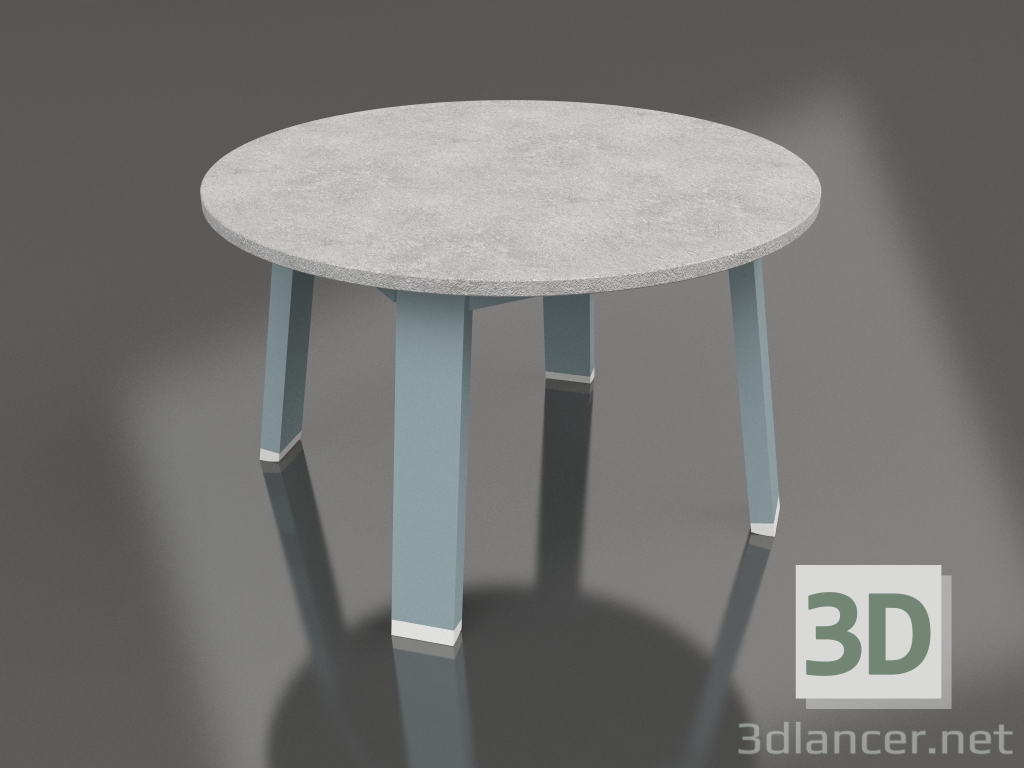 modèle 3D Table d'appoint ronde (Bleu gris, DEKTON) - preview