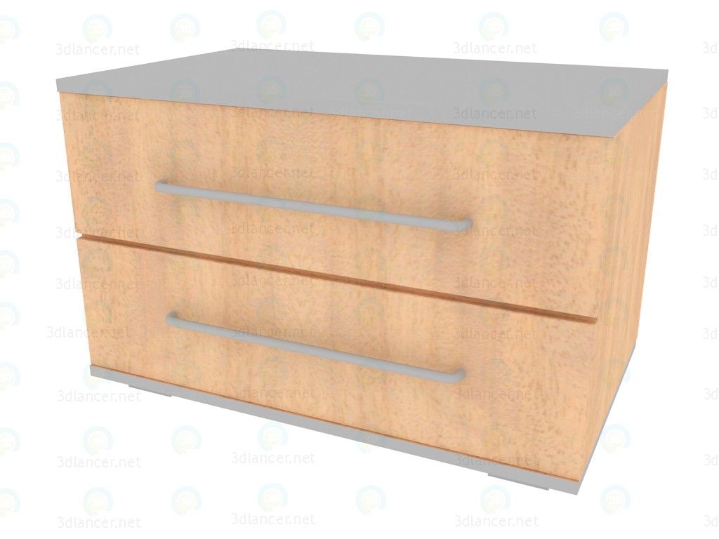3d model Cupboard with 2 drawers NM226_20-25 - preview