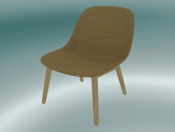 Rest chair with wooden base Fiber (Remix 433, Oak)