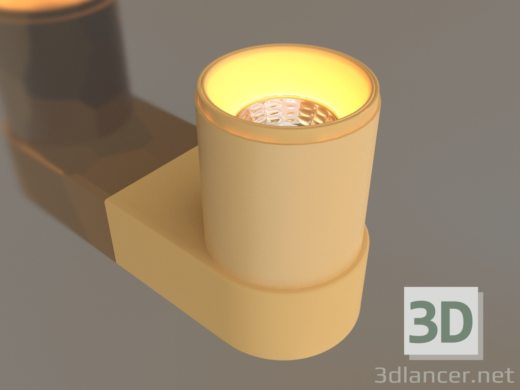 modello 3D Lampada SP-SPICY-WALL-S115x72-6W Warm3000 (GD, 40°) - anteprima