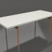 modello 3D Tavolo da pranzo (Grigio cemento, DEKTON Sirocco) - anteprima