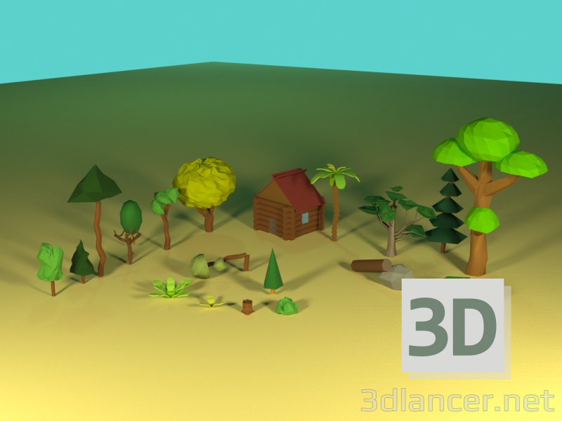 Modelo 3d FOREST - preview