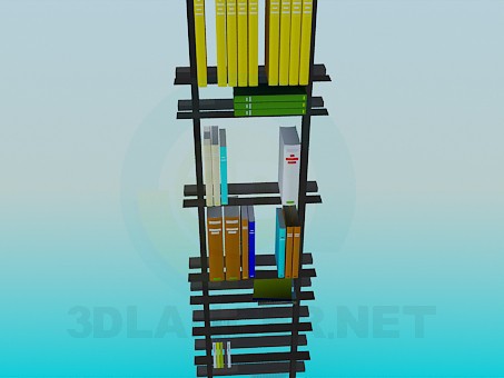 3d модель Книжная этажерка – превью