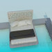 3D modeli Yatak odası için mobilya - önizleme