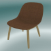 3d model Chair with wooden base Fiber (Remix 452, Oak) - preview