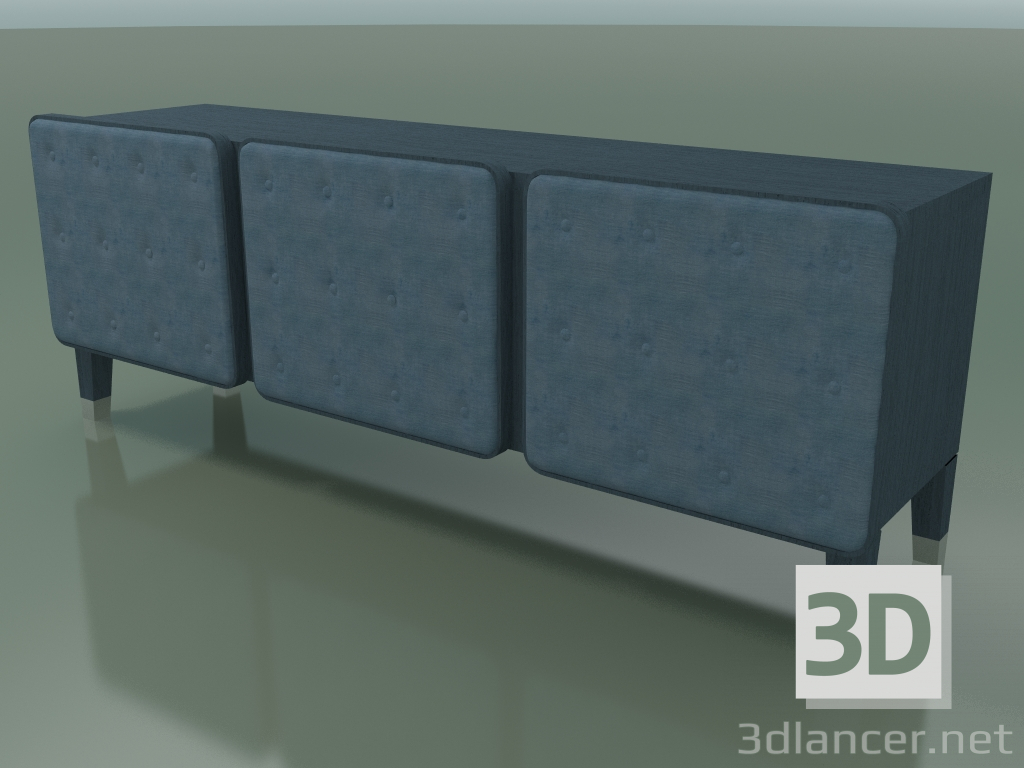 3D modeli Soyunma dolabı (68, Mavi) - önizleme