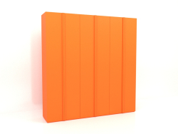 Kleiderschrank MW 01 Lackierung (2700x600x2800, leuchtend leuchtend orange)