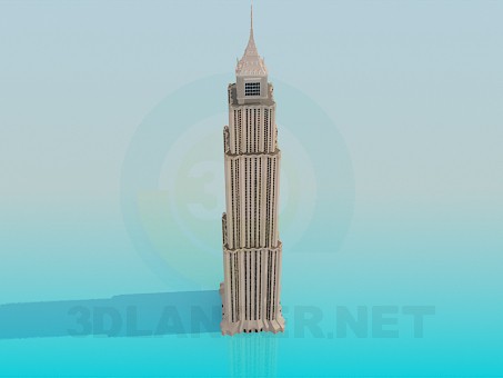 3d модель Высотное здание – превью