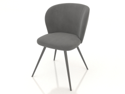 Sandalye Odri (gri-siyah)