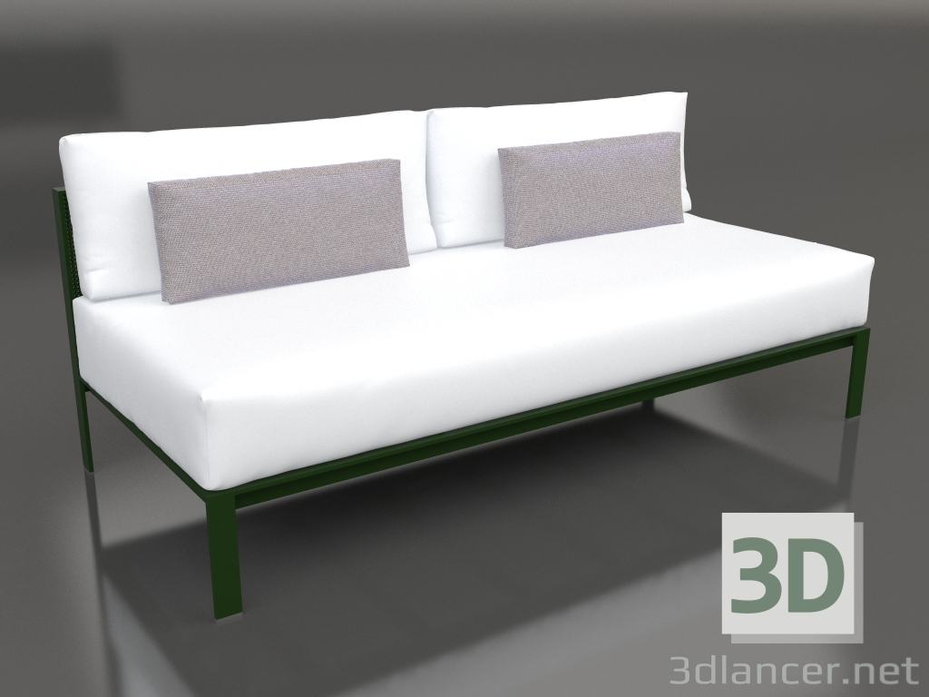 3d model Módulo sofá, sección 4 (Verde botella) - vista previa