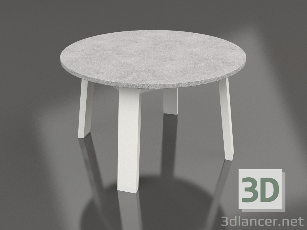 3d model Round side table (Agate gray, DEKTON) - preview
