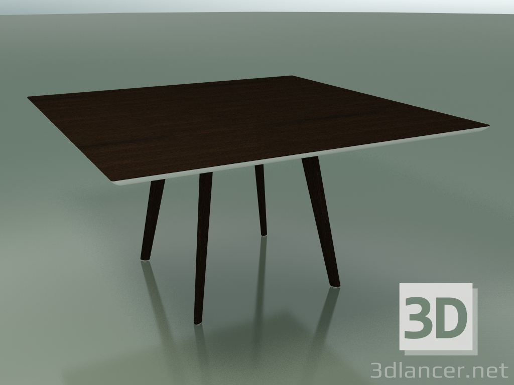 modèle 3D Table carrée 3503 (H 74 - 140x140 cm, M02, Wengé, option 2) - preview