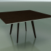 modèle 3D Table carrée 3503 (H 74 - 140x140 cm, M02, Wengé, option 2) - preview