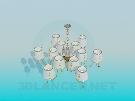 3d model The chandelier in the hall - preview
