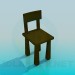modello 3D Accogliente sedia - anteprima