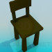 3 डी मॉडल आरामदायक कुर्सी - पूर्वावलोकन