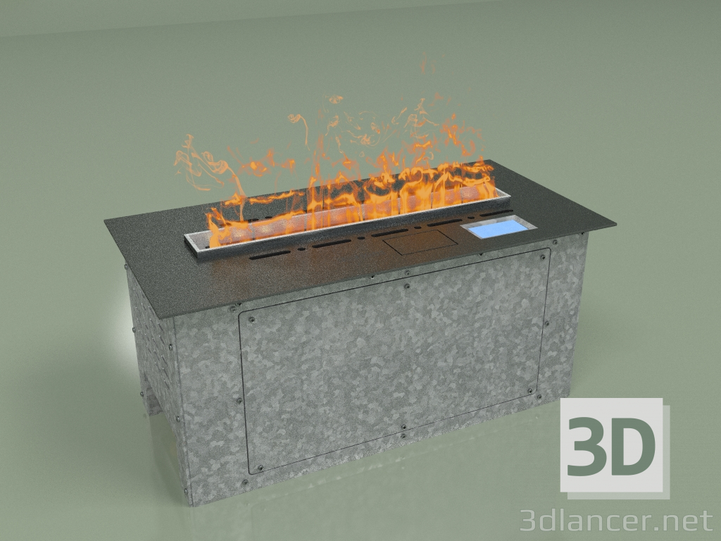 3d model Steam fireplace Vepo 500 (black matt) - preview