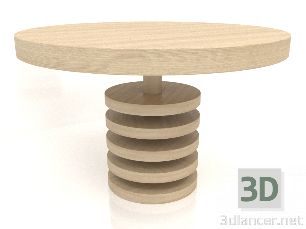 modello 3D Tavolo da pranzo DT 03 (P=1194x767, legno bianco) - anteprima