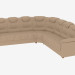 3 डी मॉडल चमड़ा कॉर्नर सोफा (3 सी 3) - पूर्वावलोकन