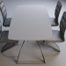 Set_LONDON (LONDON) mesa transparente con sillas Signal H-669 negro 3D modelo Compro - render