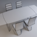 Set_LONDON (LONDON) transparenter Tisch mit Stühlen Signal H-669 schwarz 3D-Modell kaufen - Rendern