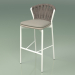 3d model Bar stool 250 (Metal Milk, Polyurethane Resin Mole, Padded Belt Gray-Sand) - preview