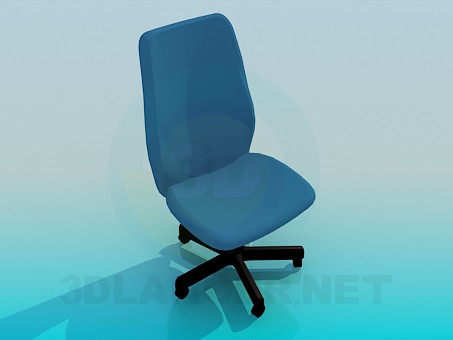 3d модель Офисный стул на колесиках – превью