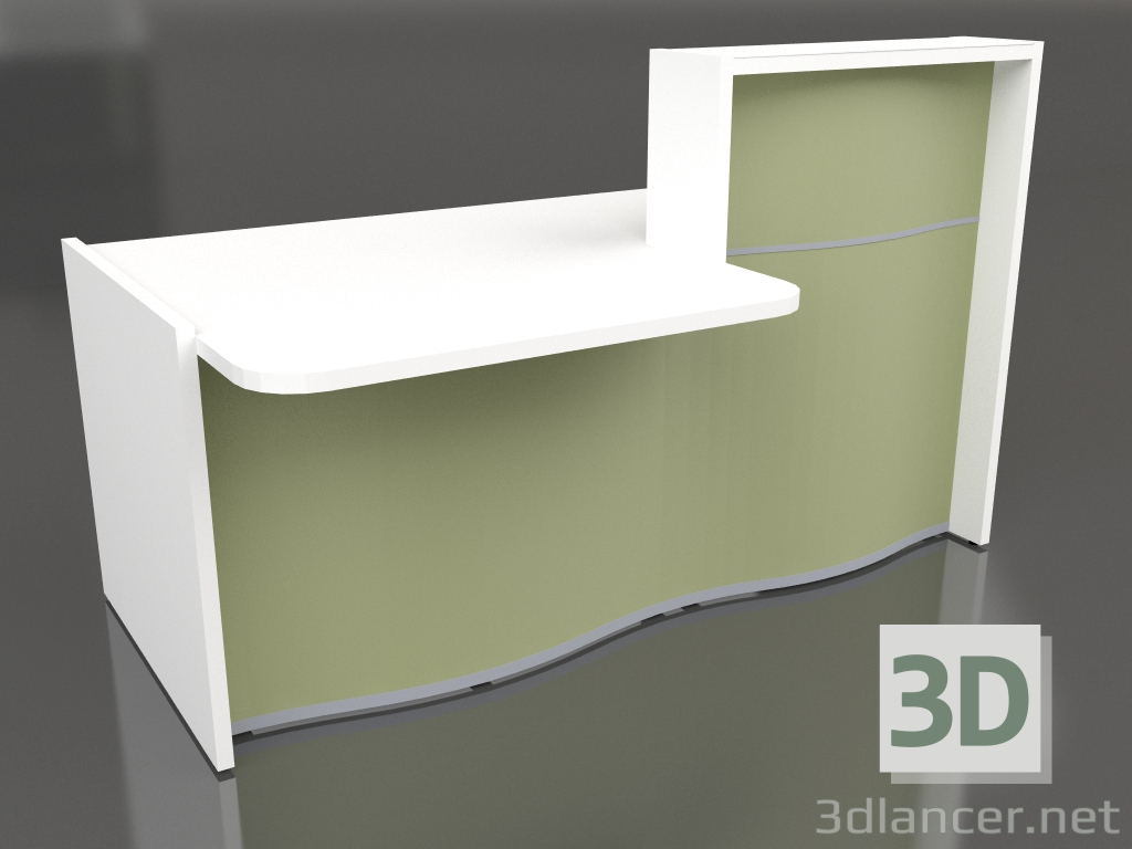 3D modeli Resepsiyon masası Wave LUV27P (1776x1103) - önizleme