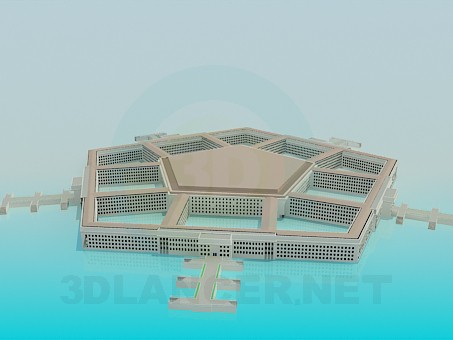 modèle 3D Pentagone - preview