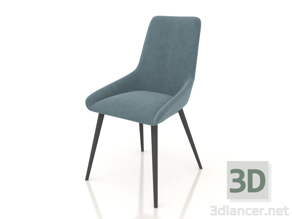 Modelo 3d Cadeira Zoe (azul-preto) - preview
