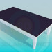 3D Modell Rechteckiger Tisch - Vorschau